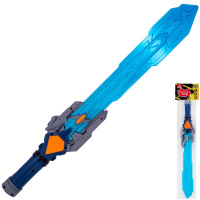 Меч 60х10см "Отважный герой" светящийся, пластик (3 звуковых режима) MK6873