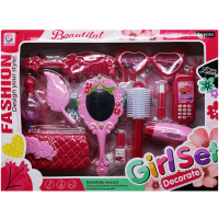 Набор для девочек "Юная модница" 43х31х6см 11 предметов, пластик LT312095