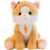 Котенок с подвеской 22см 2 цвета XM25183