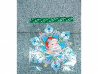 Панно "Снежинка" 45см Y2189-15/1023-1