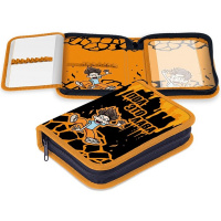 Пенал "Влад А4" 20х14х3см прямоугольный, одностворчатый, 2 откидные планки, ткань 075320