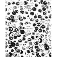 Тетрадь А5 48л клетка "Прикольные кляксы" на скобе тиснение 5 дизайнов 086210