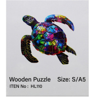 Пазл 14х12,5см дерево S "Черепашка" HL110/11337-24