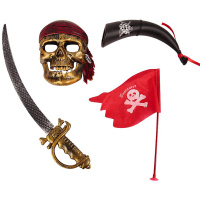 Набор "Пират" 4 предмета пластик. 50*30*10см Y4078-16