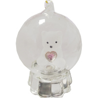 Сувенир "Медведи в шаре" 9см светящийся, стекло, 2 вида Y2723-15