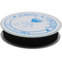 Эластомерная нить 0,6ммх8м, черная XC2391