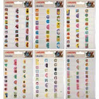 Наклейки для информации 11,5х16,5см ассорти 6 видов, с защитной пленкой 8004179