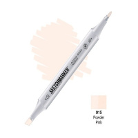 Маркер спиртовой двухсторонний "Sketchmarker" розовая пудра SM-O15
