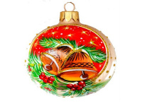 Шар 80мм "Новогодние колокольчики" в подарочной упаковке КУ-80-193164