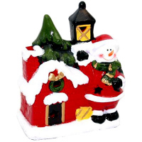 Сувенир "Дом" 11х14см светящийся, керамика 3 вида Y4936-17