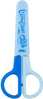 Ножницы детские 12,1см сталь, ручки пластик, в футляре, голубые Е6021