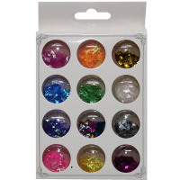 Блестки 12х9х1,7см 12 цветов Y7228-18