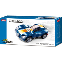 Конструктор "Механо. Гоночная машинка 4" инерционный 52 детали 14х9,5х4,5см пластик M38-B0801D