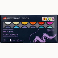 Краски акриловые 18 цветов 20мл матовые 143412150