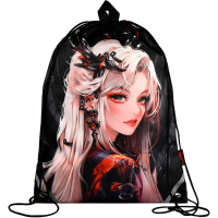 Сумка для сменной обуви "Девушка панк" 48х36см 1 отделение, сублимационная печать 69070