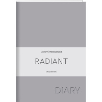 Ежедневник недатированный А6 "Radiant" 304стр. синий, искусственная кожа, софт-тач ЕКР62215202
