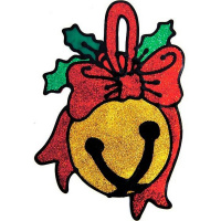 Наклейка витражная "Новый год" 20х15см 6 видов Y1623-14