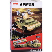 Конструктор "Бронетранспортер" 119 деталей 24х14х5см пластик 38-0782В