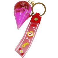 Брелок Мороженое 7см с подвеской, пластик/силикон, цвет ассорти Y10432-24