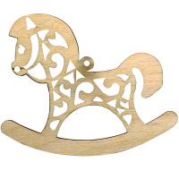 Подвеска "Лошадка" 10см фанера 3мм 740012