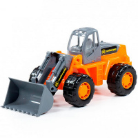 Трактор "Умелец-погрузчик" в сетке, пластик 24x11x11,5см 35400