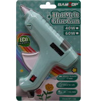 Пистолет клеевой электрический (40Вт) 17х14см диаметр 1,1см, мятный корпус 11571-24