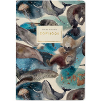 Тетрадь А5 40л клетка "Обитатели моря" прошитый блок матовая ламинация 7-40-001/136