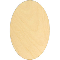 Заготовка для декорирования "Панно Овал" 20х12см фанера 3мм 040011