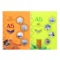 Блокнот А5 80л "Пейзажи" линия, на спирали, 4 вида 28825-40