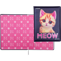 Дневник для 1-11 классов "Meow" твердая обложка, искусственная кожа с поролоном, фольга 2022436