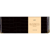 Планинг 2026 320х115мм "Grand croco" 112стр. черный, искусственная кожа с поролоном ПКБП265602