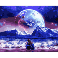 Живопись по номерам (акрил) 40х50см "На краю Земли" сложность 3, холст на подрамнике МСА1871