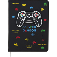 Дневник для 1-11 классов "Game ON" твердая обложка, искусственная кожа, аппликация 2021222