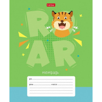 Тетрадь А5 12л клетка "Ррррычалки" на скобе 5 дизайнов 12Т5В1