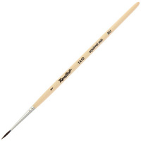 Кисть белка микс круглая №1 короткая ручка ЖА1-01,00Б