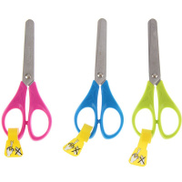 Ножницы для левшей детские 130мм тупоконечные, ассорти 464312