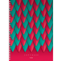 Тетрадь А4 96л клетка "Яркий орнамент" на спирали, твердая обложка, глянцевая ламинация 059098