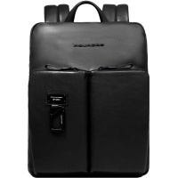 Рюкзак "Harper" 29х38х8см, 1 отделение, 3 кармана, черный, натуральная кожа CA6311AP/N