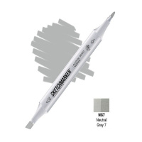 Маркер спиртовой двухсторонний "Sketchmarker" нейтральный серый 7 SM-NG7
