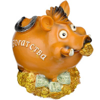 Копилка Кабан 13*12см 4 вида Y6468-18