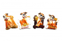 Магнит Собака с надписью 5,5см 4 вида Y5479-17