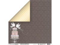 Бумага д/скрапбукинга 30,5х30,5см,свадьба, FOP(190)135