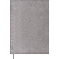 Ежедневник недатированный А6+ "Escalada" 320стр., серый, искусственная кожа "Аспид глосс" 70954