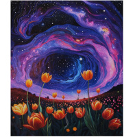 Алмазная мозаика 30х40см "Космическое чудо" полная выкладка 89546