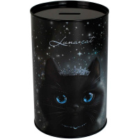 Копилка "Принцесса луна" 15,7х10см металл, черная 69376