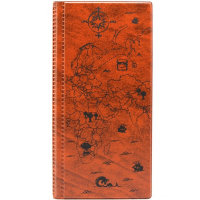 Альбом для монет 11*22,2см пвх коричневый 2858-104