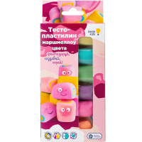 Тесто для лепки 6 цветов 30гр. (180г) маршмеллоу цвета TA1089V Тесто для лепки 6 цветов 30гр. (180г) маршмеллоу цвета TA1089V