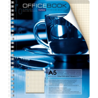 Тетрадь А5 80л клетка "Premium. Чашка кофе" на спирали глянцевая ламинация 80Т5лA1гр_06603/013333