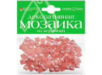 Мозаика декор. 8*8мм 100шт розовый керамика 2-332/10