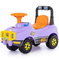 Каталка-автомобиль "Джип №2" 61х29,5х42,5см, сиреневый, пластик 62895